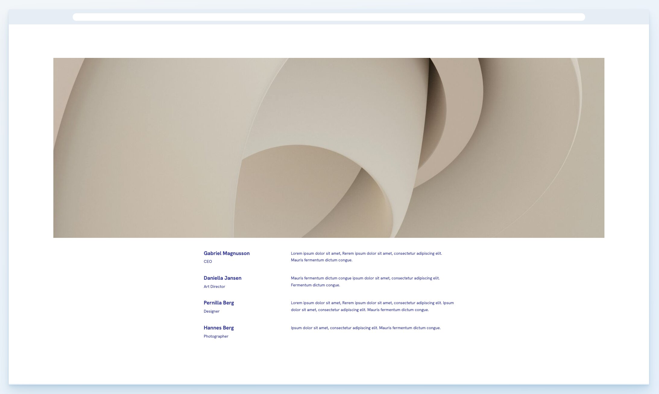Portfoliobox Team Template 