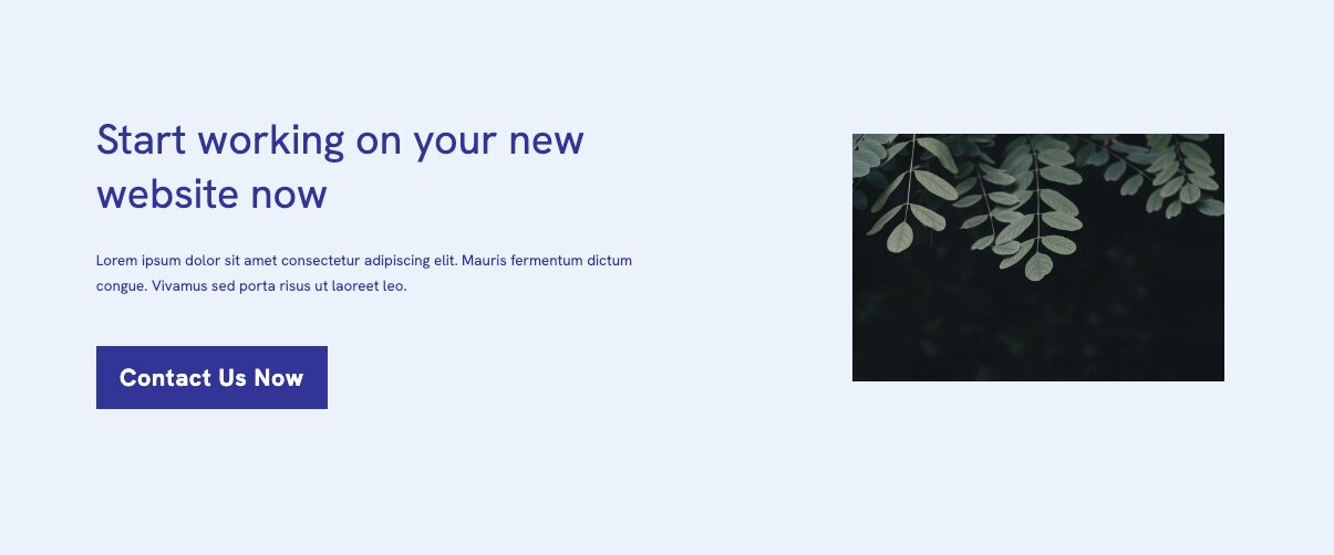 Call to Action Templates in Portfoliobox