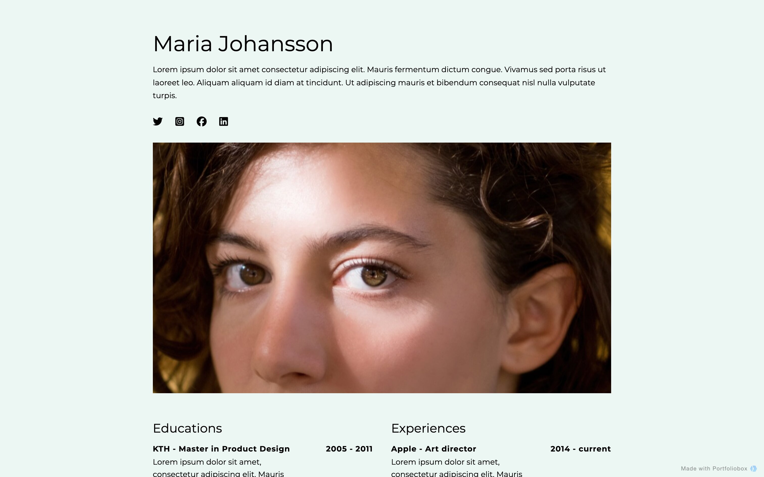 CV template