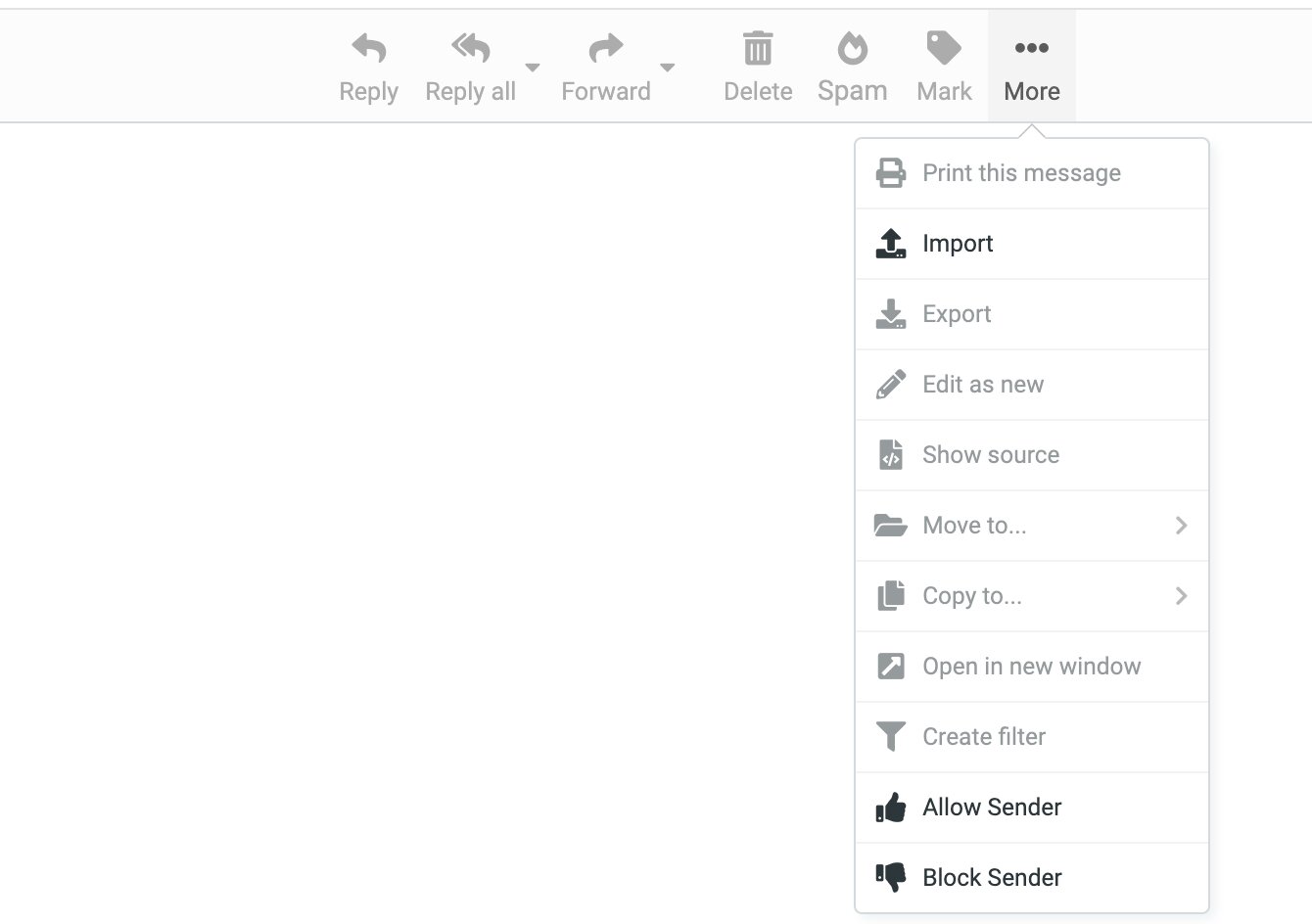 Import your email in your Portfoliobox webmail