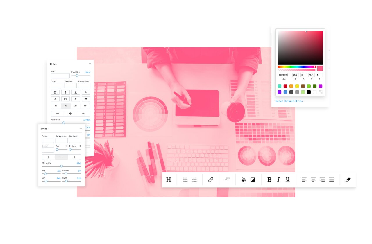Style Editor Portfoliobox