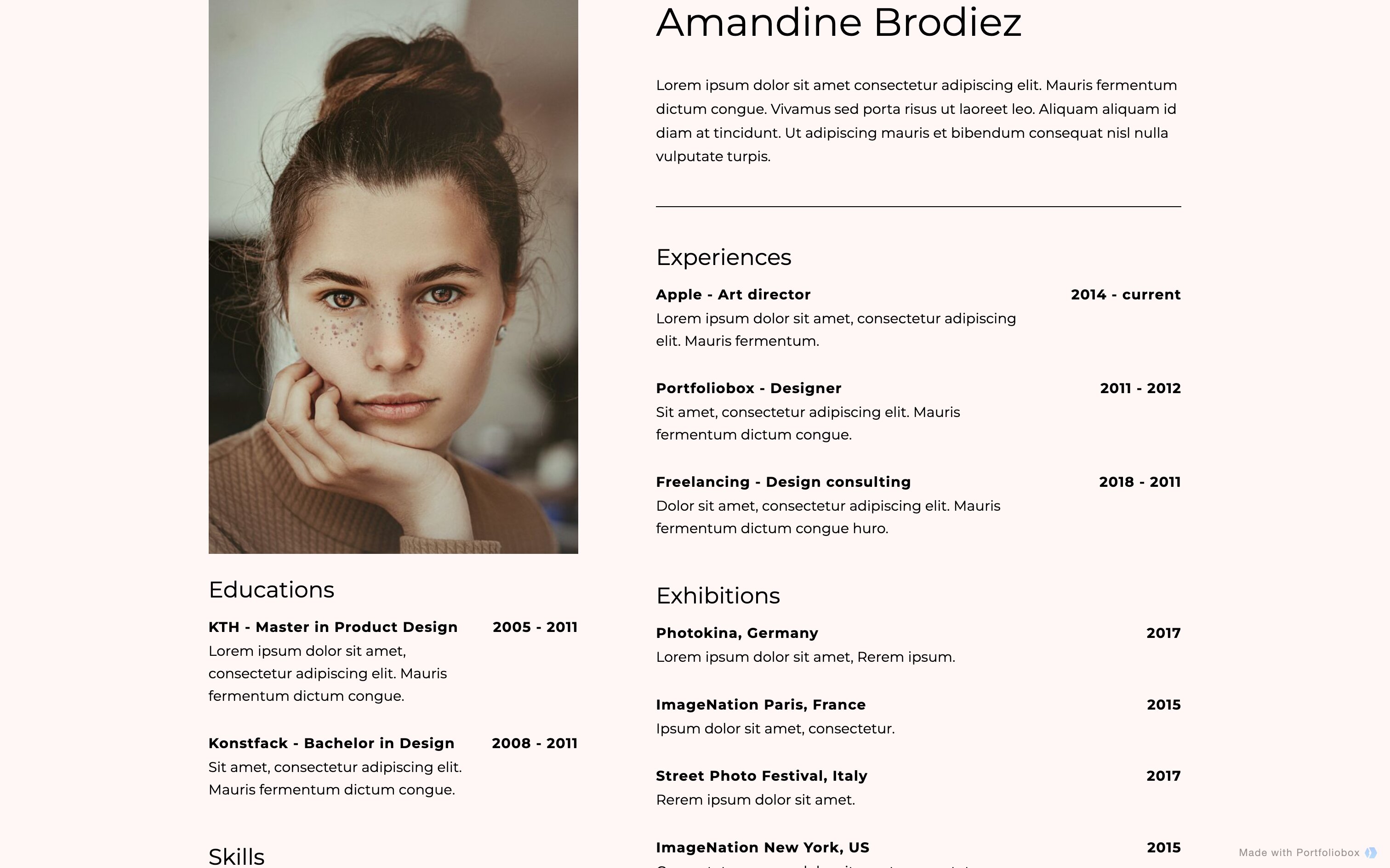 CV template