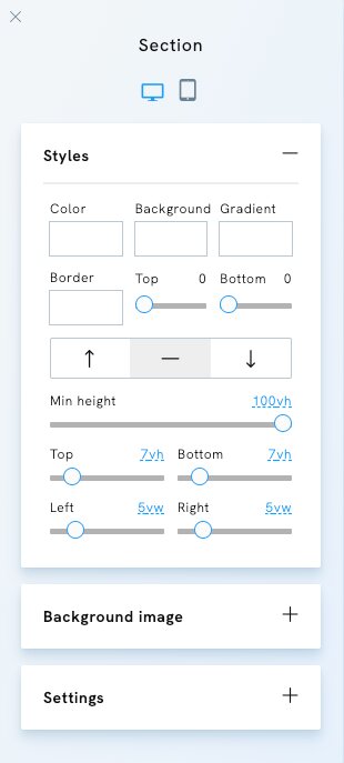 Section Styles 